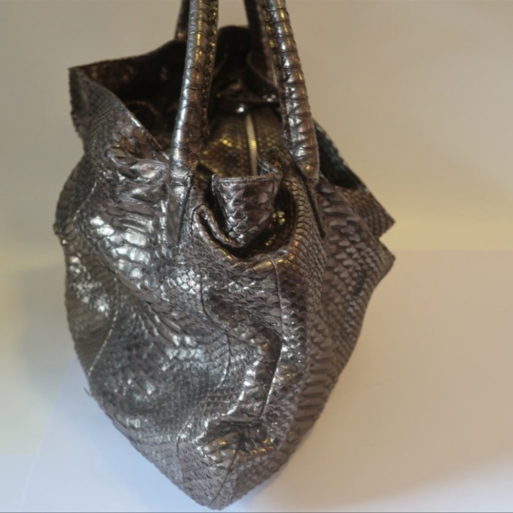 Authentic Devi Kroell Python Hobo Handbag Purse C… - image 6